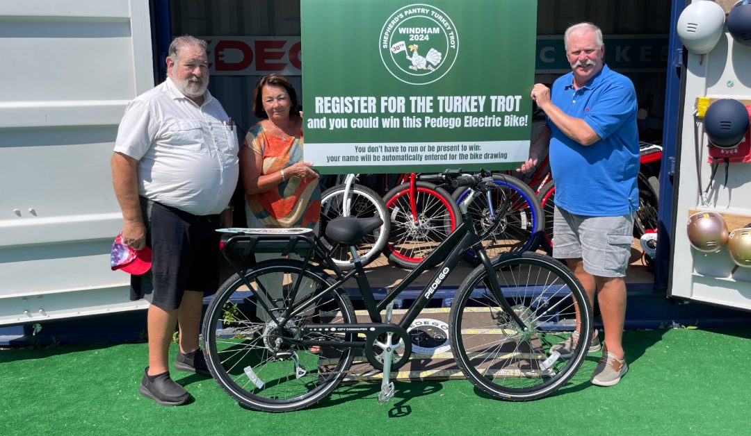 Pedego Bike Donation | 30th Annual Turkey Trot